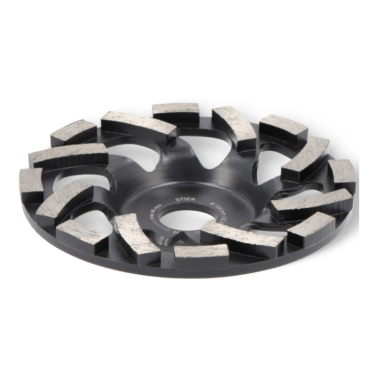 STIER diamond cup wheel 125 x 22.23 mm abrasive with unique