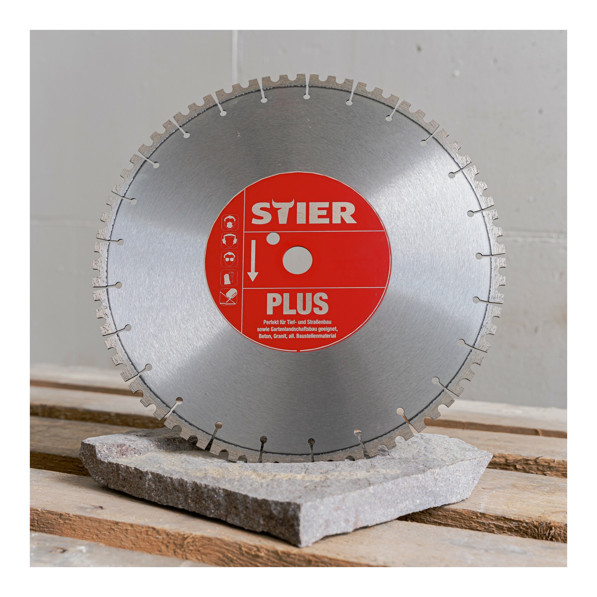 STIER Diamanttrennscheibe Plus Ø350mm Beton Granit Stein Bohrung 20 bis 25,4mm