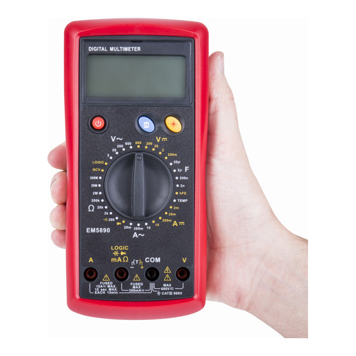 STIER Digital Multimeter 2 - 600V AC / 0,2 - 600V DC CATII 600V Kapazitäten