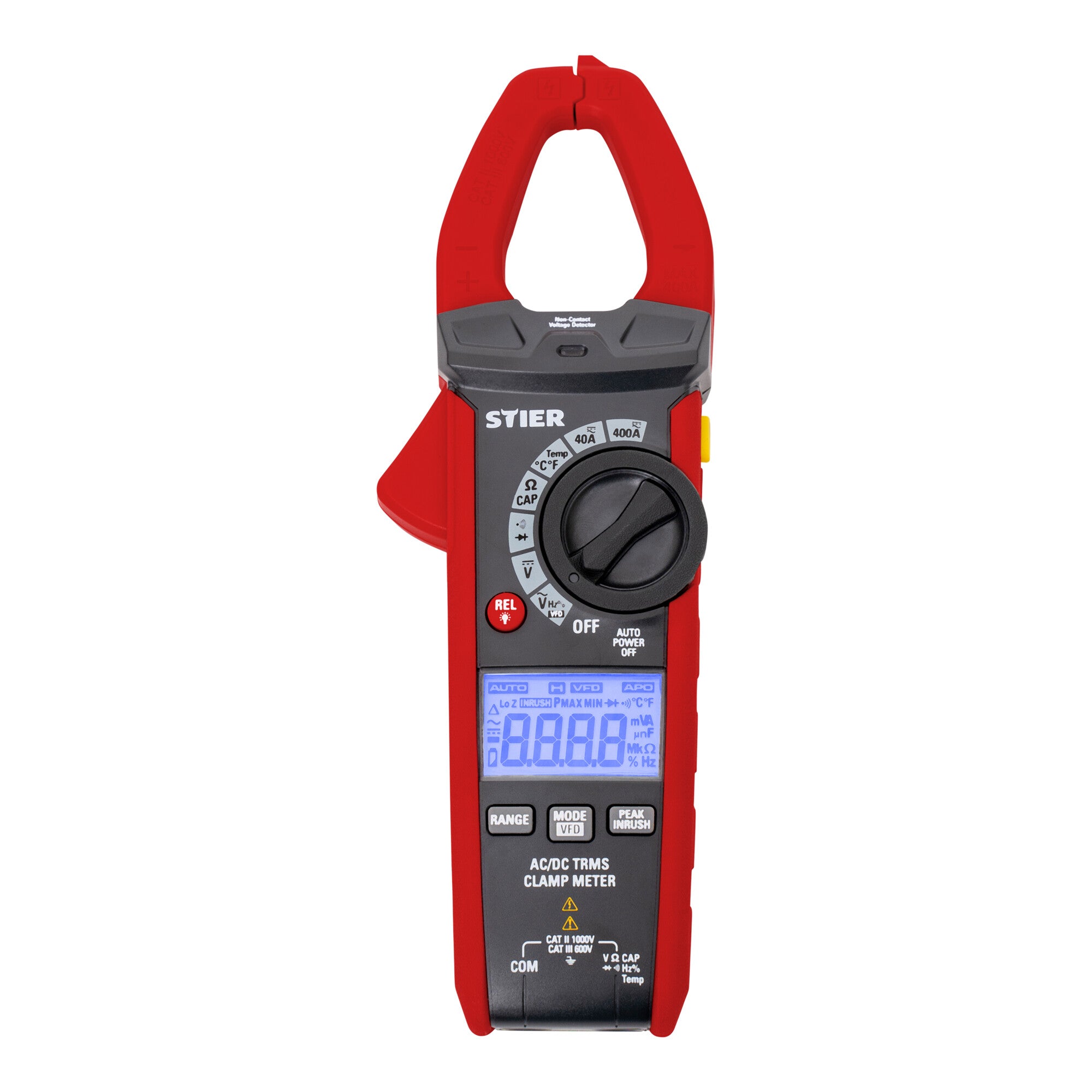 STIER Digitale Stromzange AC/DC 1000V 400A 40MΩ 100kHz hohe Genauigkeit erreicht