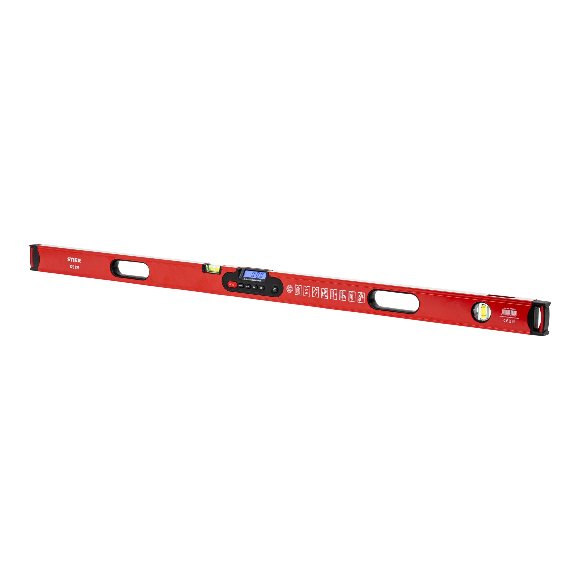 STIER Digital Spirit Level SDW-1200 LCD Display ±0.2° HOLD Function 120 cm