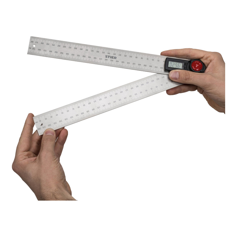 STIER Digital Angle Finder SDW-300 LCD Display ±0.3° Stainless Steel 300 mm