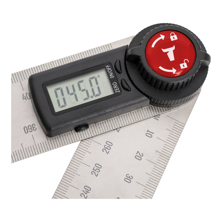 STIER Digital Angle Finder SDW-300 LCD Display ±0.3° Stainless Steel 300 mm