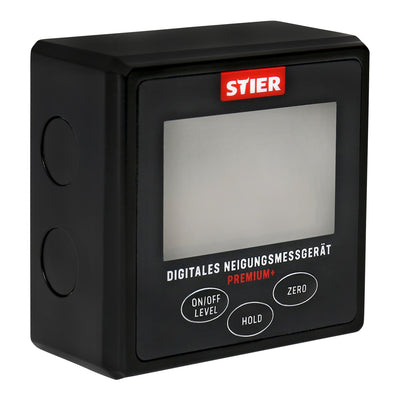 STIER Digital inclinometer equipped with LCD display enables exact