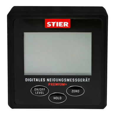 STIER Digital inclinometer equipped with LCD display enables exact