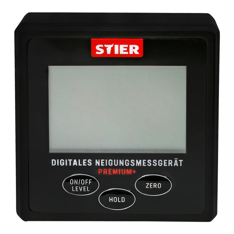 STIER Digital inclinometer equipped with LCD display enables exact