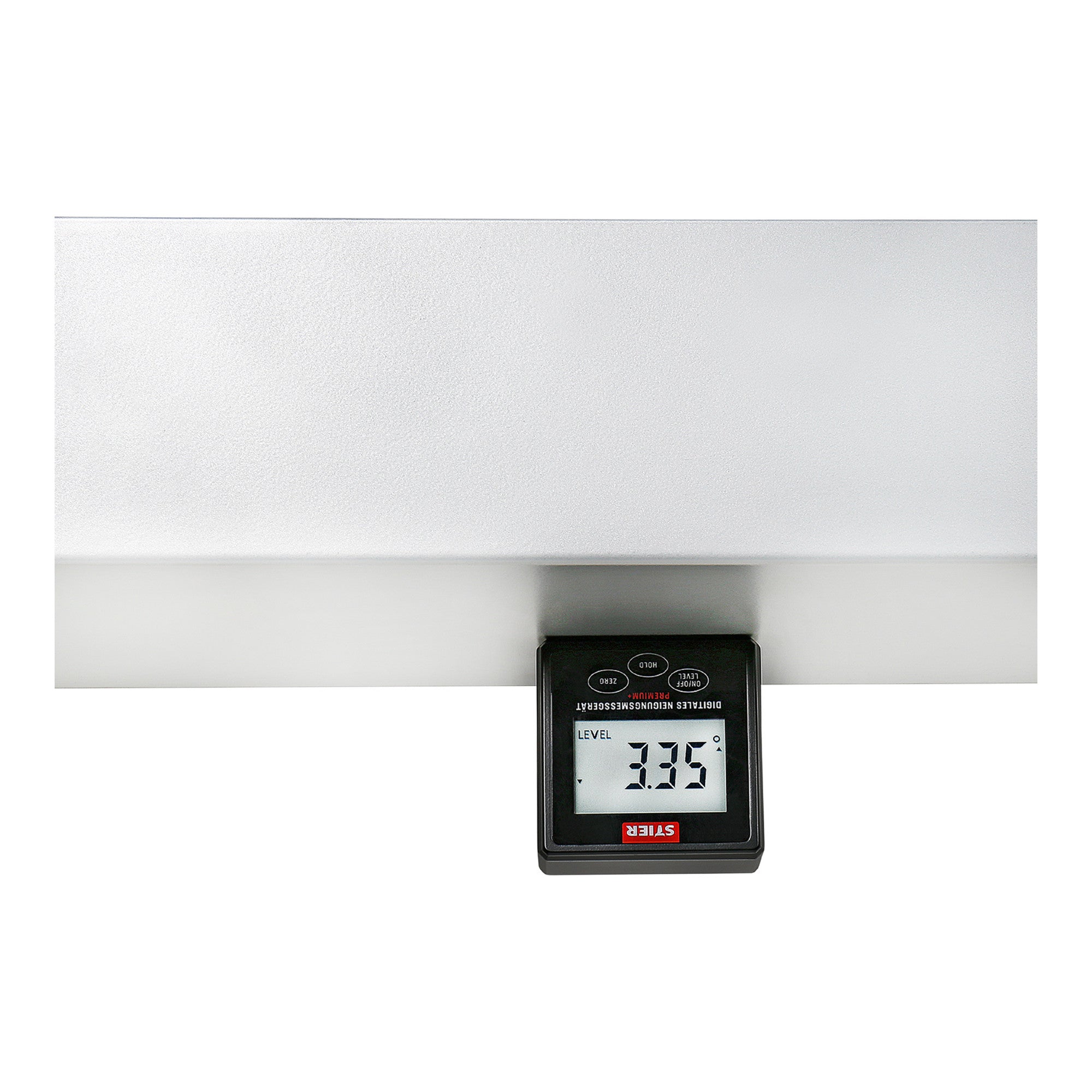 STIER Digital inclinometer equipped with LCD display enables exact