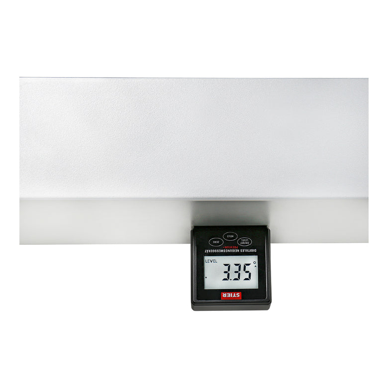 STIER Digital inclinometer equipped with LCD display enables exact