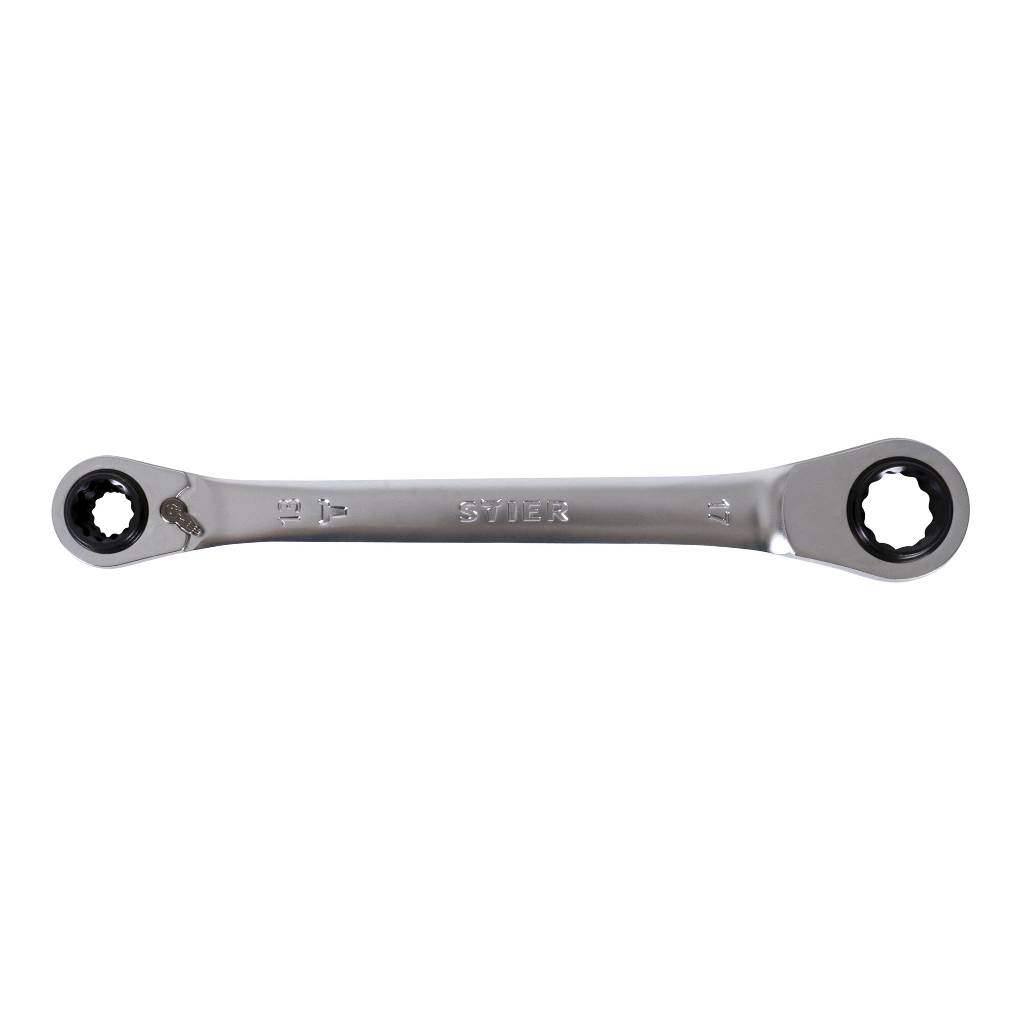 STIER double ring ratchet wrench KraftSpezial 4-in-1 10x13x17x19 mm
