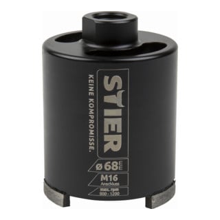 STIER can countersink abrasive M16 can drill core drill 68 to 82 mm drill bit