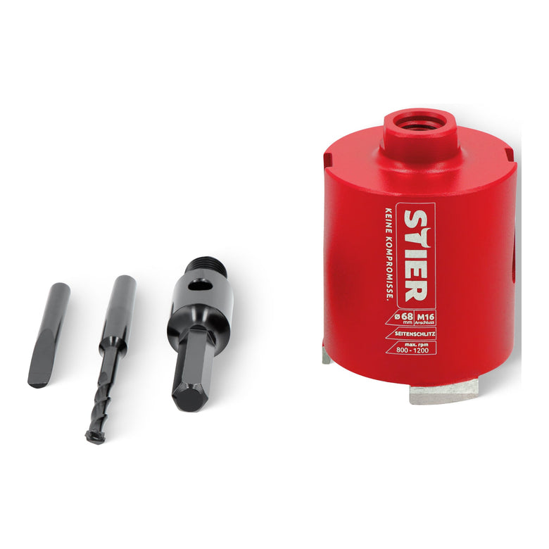 STIER Diamant Dosensenker Satz M16 Sechskant Dosenbohrer Kernbohrer diverse ⌀