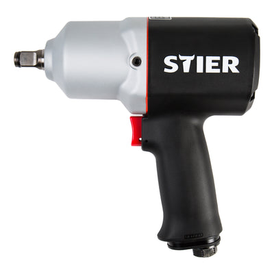 STIER pneumatic impact wrench 15-PC light square max. 1,054 Nm 1/2 inch