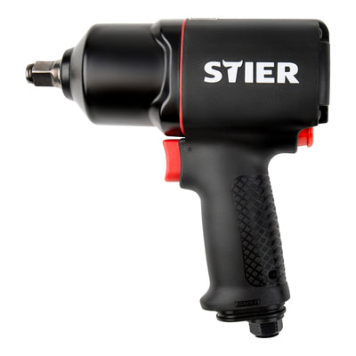 STIER pneumatic impact wrench 17-BS max. 1,756 Nm double hammer impact mechanism