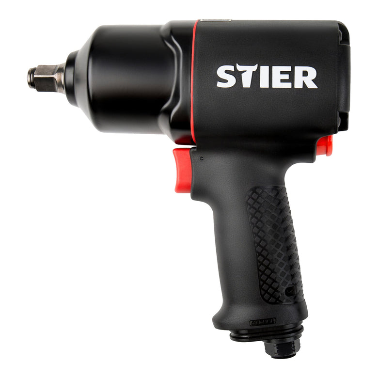 STIER pneumatic impact wrench 17-BS max. 1,756 Nm double hammer impact mechanism
