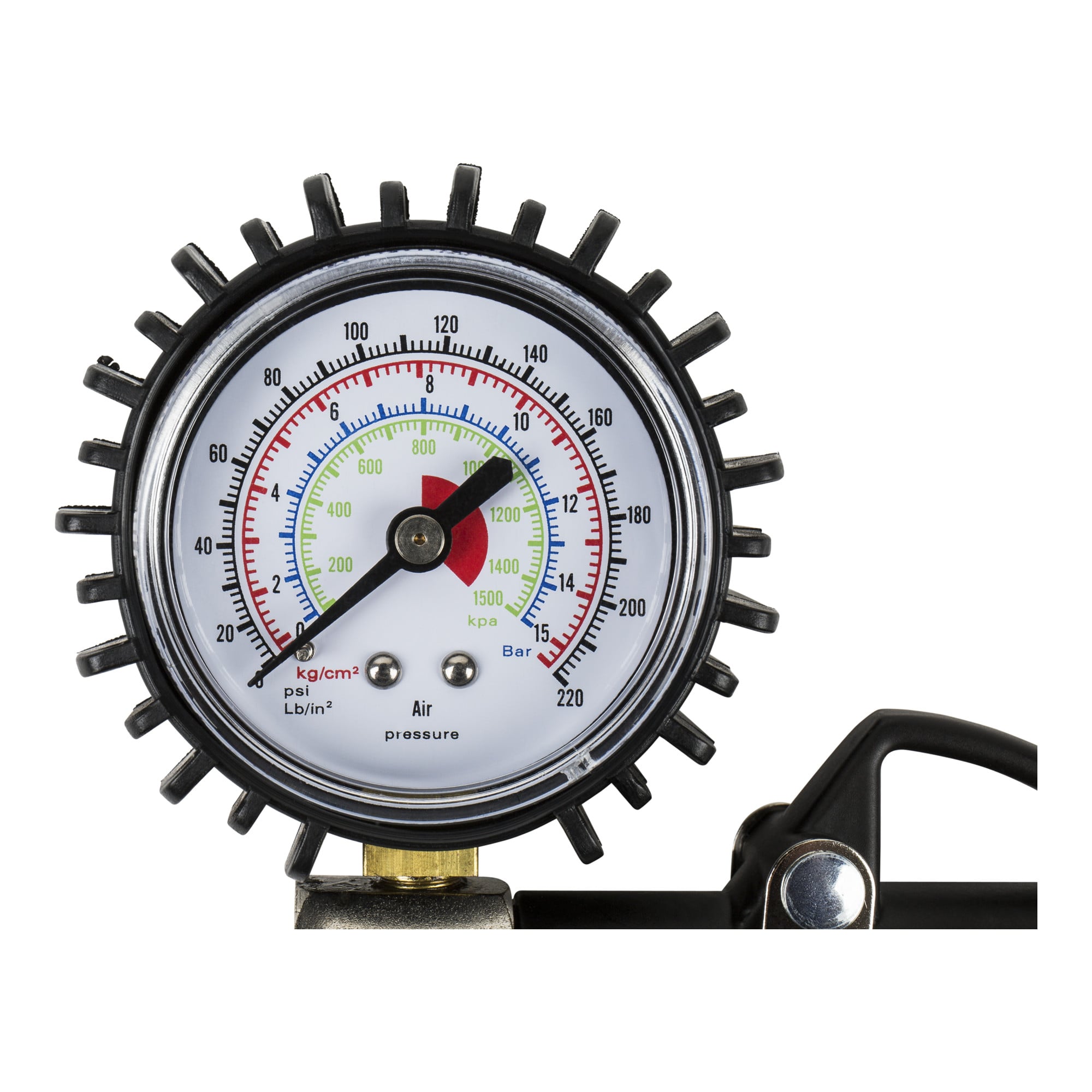 STIER compressed air set premium 3-piece tire pressure gauge spiral hose