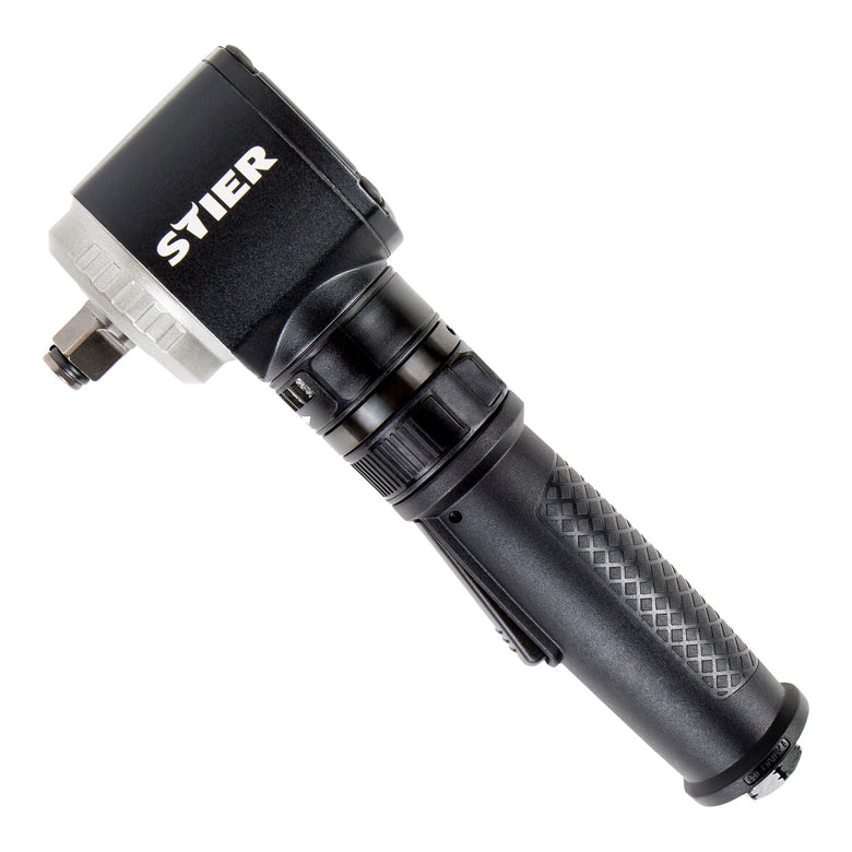 STIER pneumatic angle impact wrench 19-WSS Max. 325 Nm Extra short angled