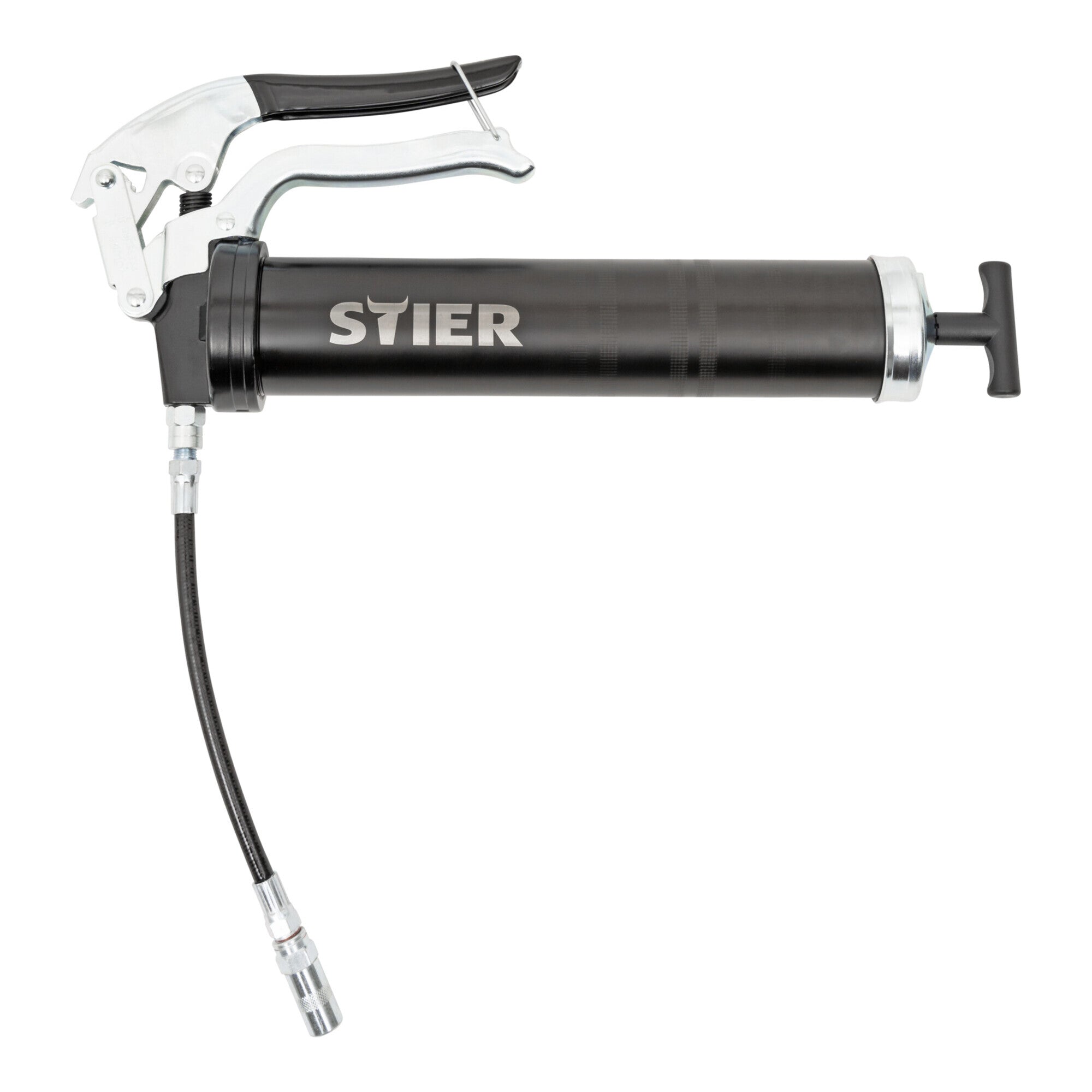 STIER one-hand grease gun with nylon hose working pressure 410 bar grease gun
