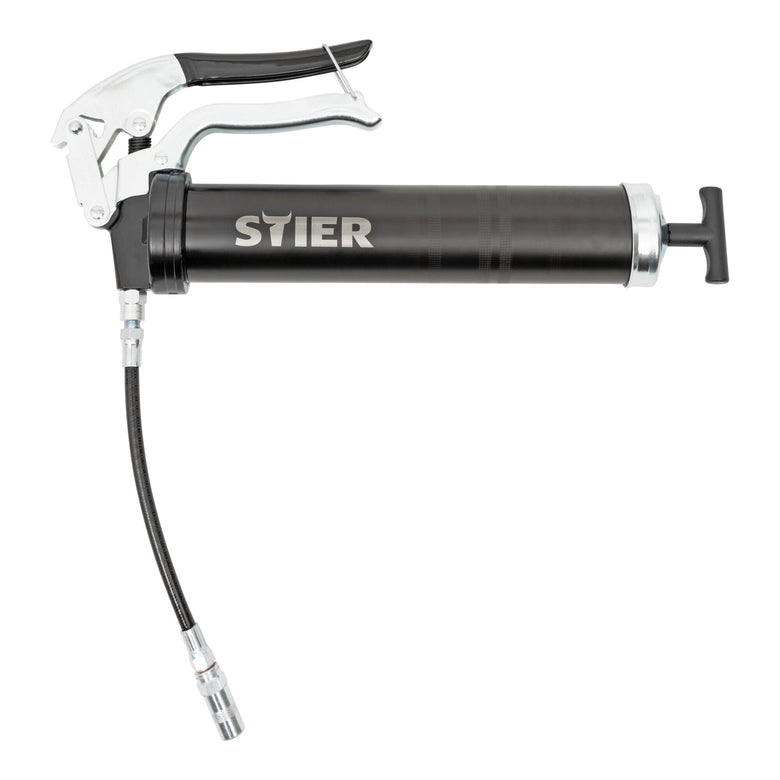STIER one-hand grease gun with nylon hose working pressure 410 bar grease gun