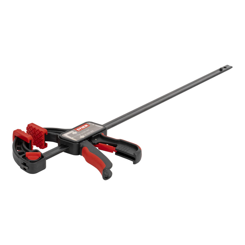 STIER one-hand clamp 450 mm clamping width 80 mm projection for clamping and spreading