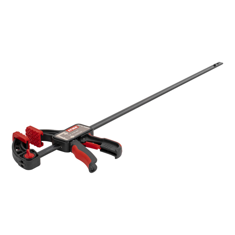 STIER one-hand clamp 600 mm clamping width 80 mm projection for clamping and spreading