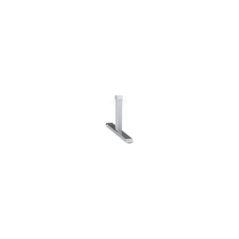 STIER Elektrisch höhenverstellbarer Schreibtisch 501-33, Tischgestell mit Tischplatte 100x80 cm, Weiß mel., Ergonomischer Steh-Sitz-Tisch stufenlos verstellbar 68-118 cm