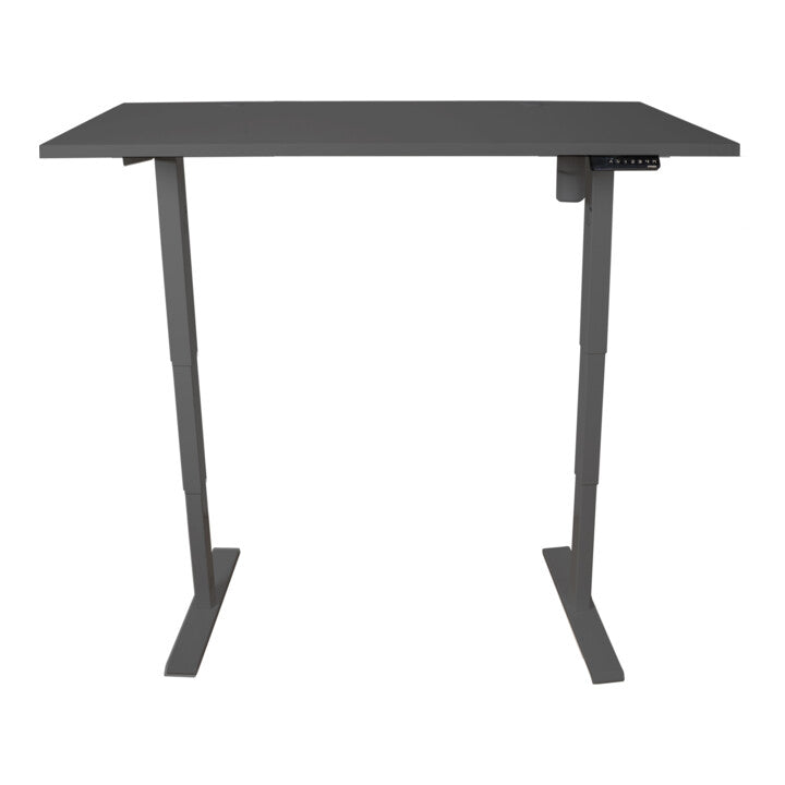 STIER Elektrisch höhenverstellbarer Schreibtisch THA 120x80cm schwarz/schwarz