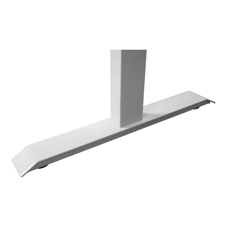 STIER Elektrisch höhenverstellbarer Schreibtisch TSR 120x80cm weiß/weiß mit