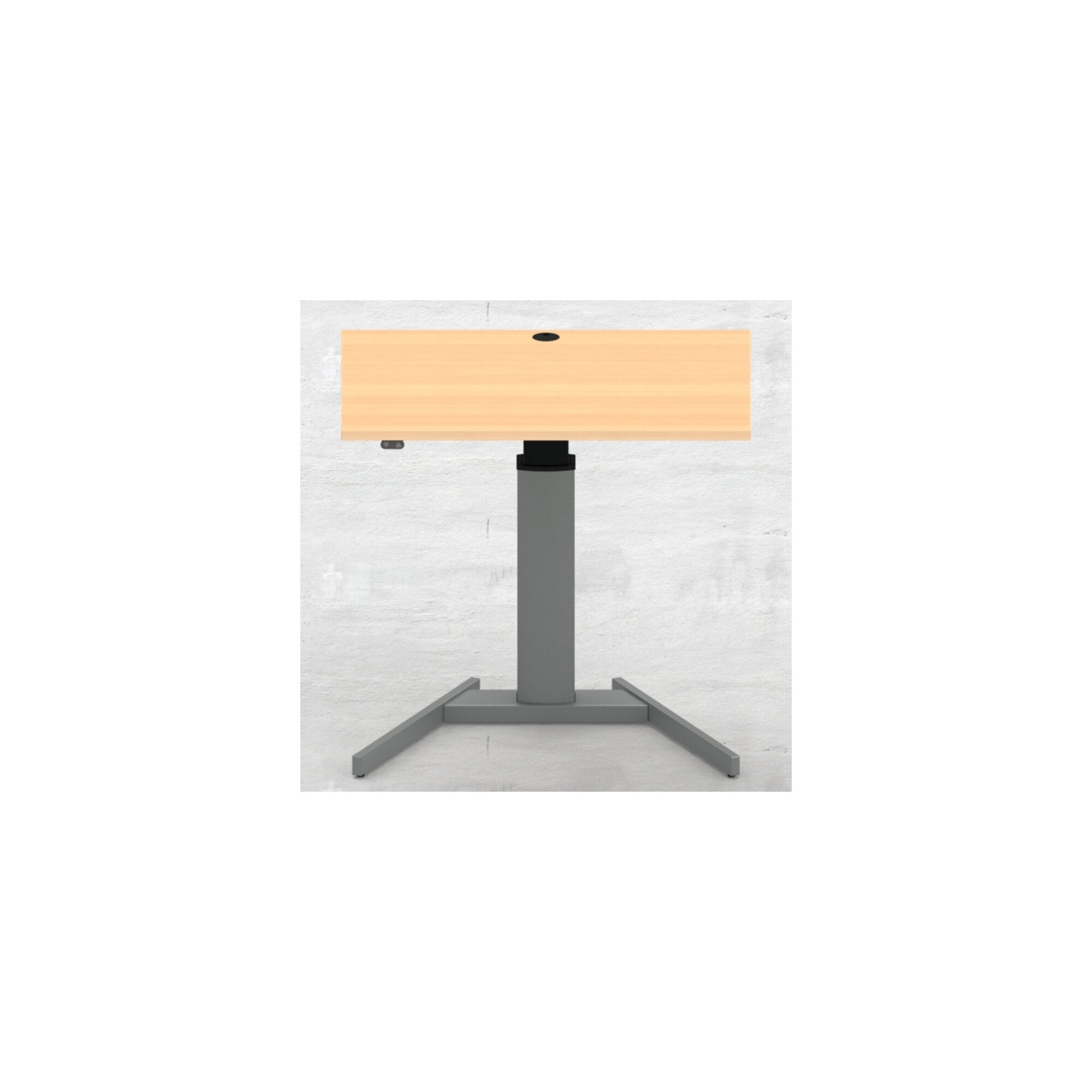 STIER Elektrisch höhenverstellbarer Steh-Tisch 501-19 100x80cm Buche mel.