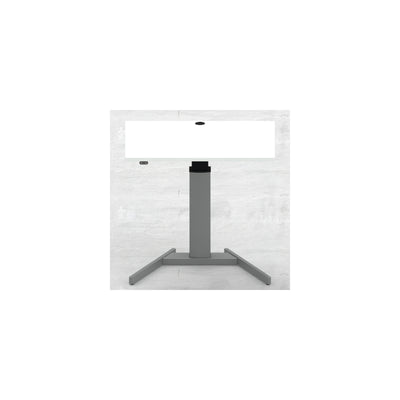 STIER Electrically height-adjustable standing table 501-19 100x80cm white mel.