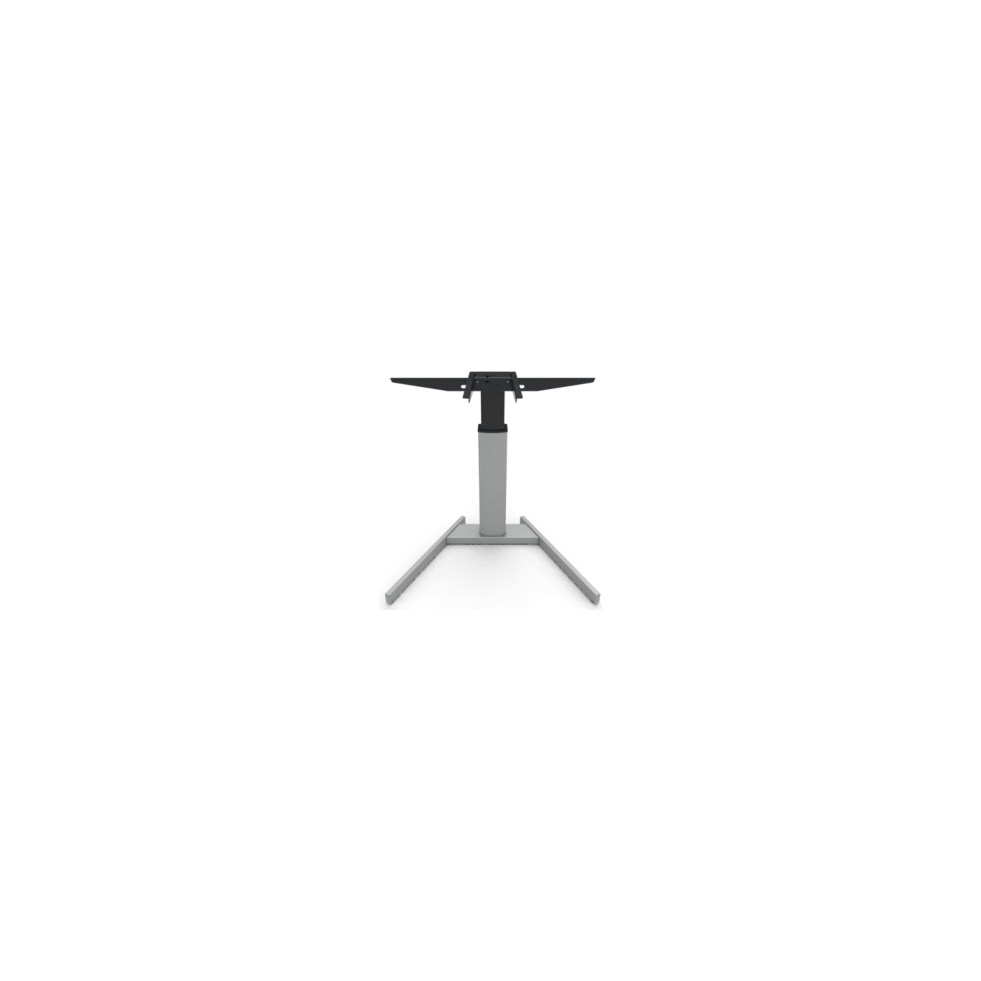 STIER Electrically height-adjustable standing table 501-19 100x80cm white mel.