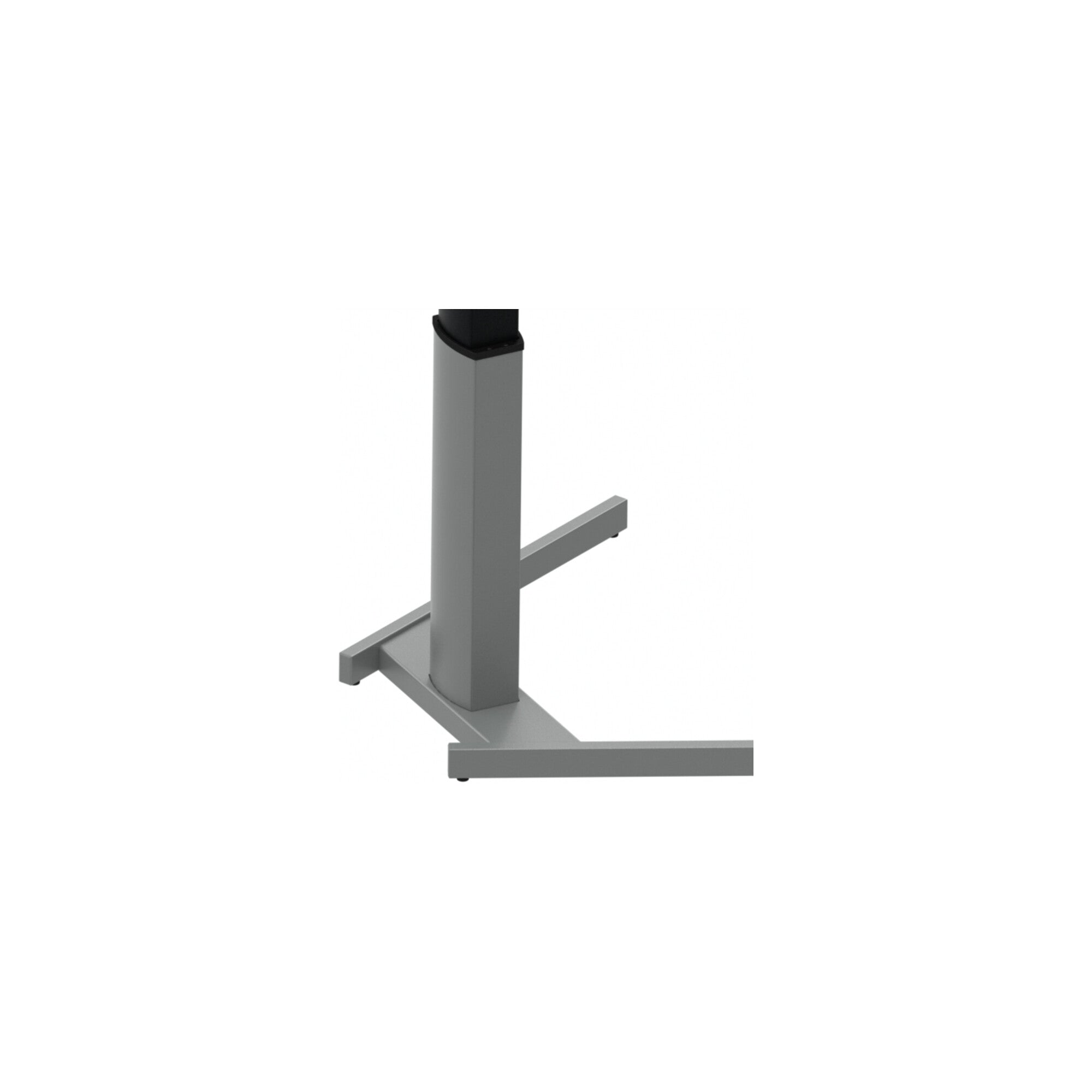 STIER Electrically height-adjustable standing table 501-19 100x80cm white mel.