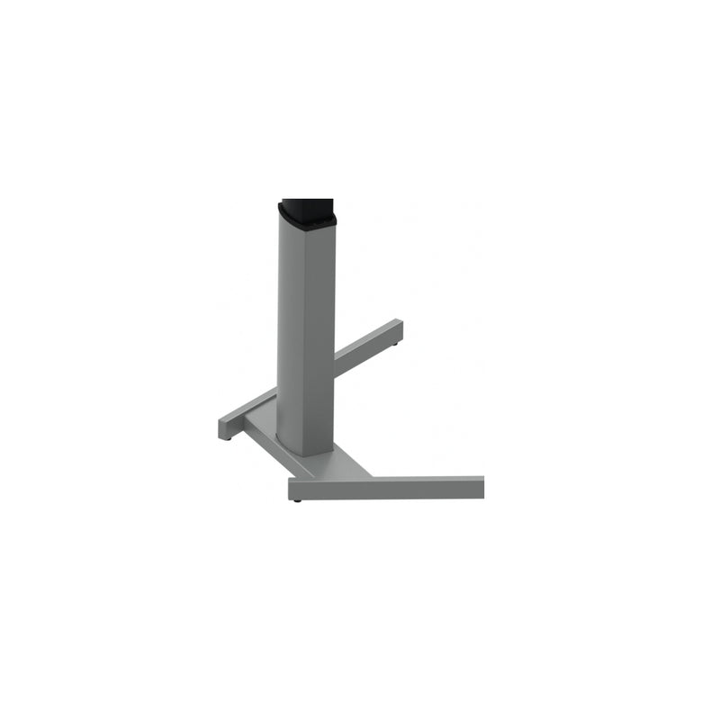 STIER Electrically height-adjustable standing table 501-19 100x80cm white mel.