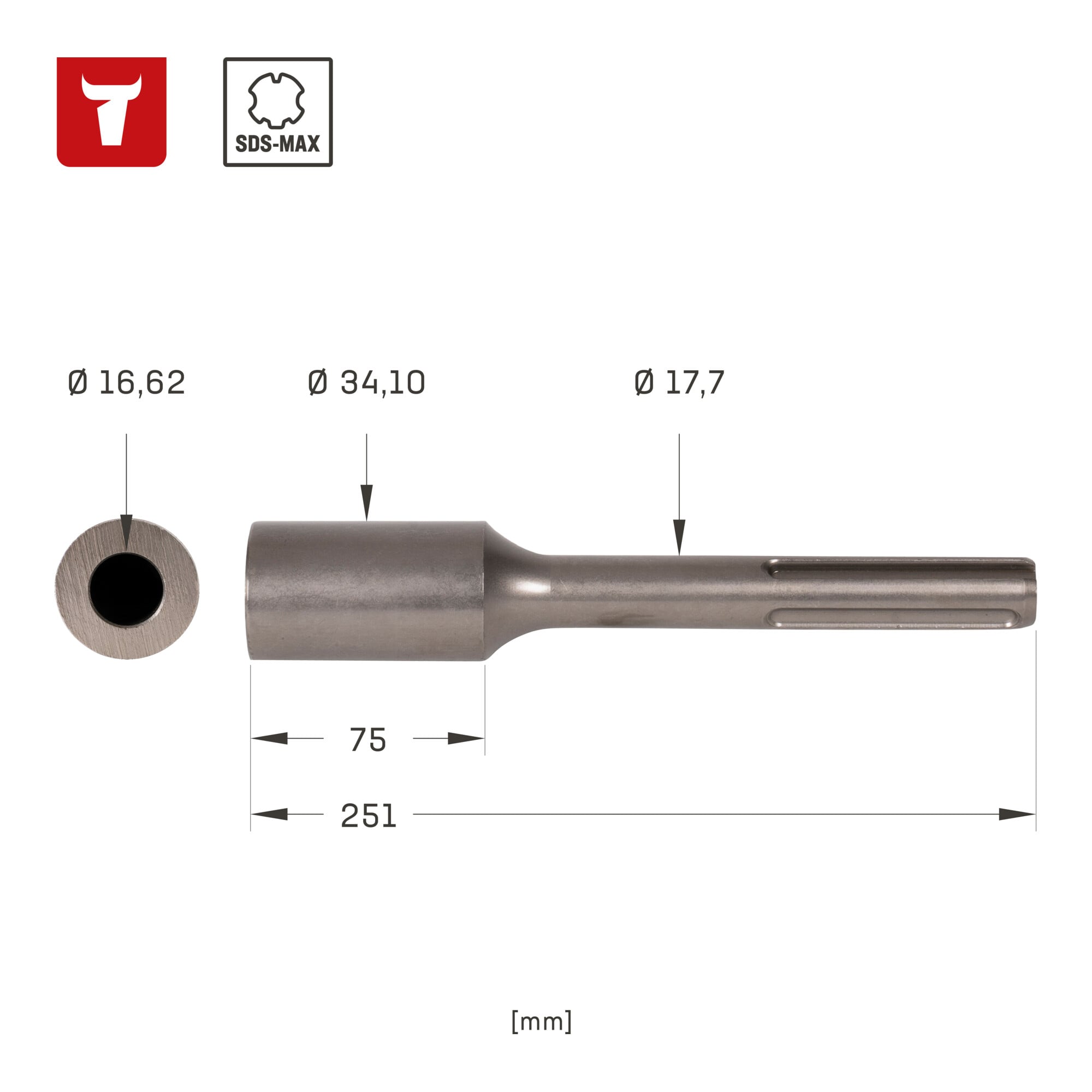 STIER Erdnageleintreiber 16,5 mm SDS-max