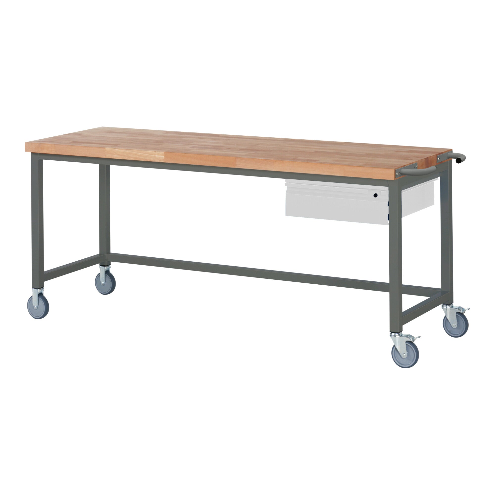 STIER Fahrbare Werkbank Premium mit 1 Schublade BxTxH 2000x700x880 mm