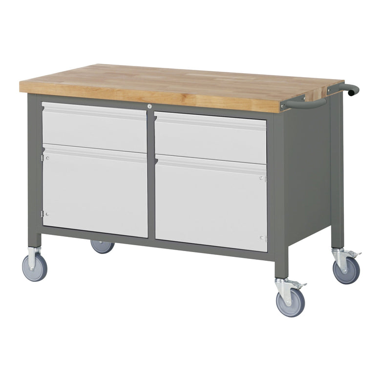 STIER Mobile Workbench Premium with hinged door