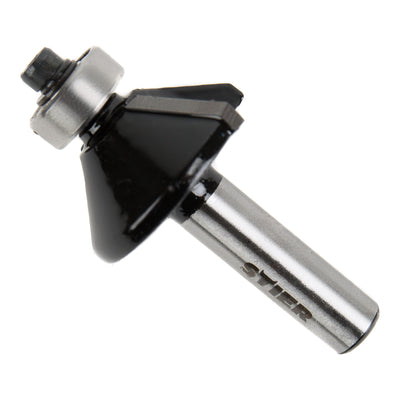 STIER Fasenfräser mit Kugellager HM (HW) Ø 28,6 mm Schaft- Ø 8 mm 45 Grad Fräser