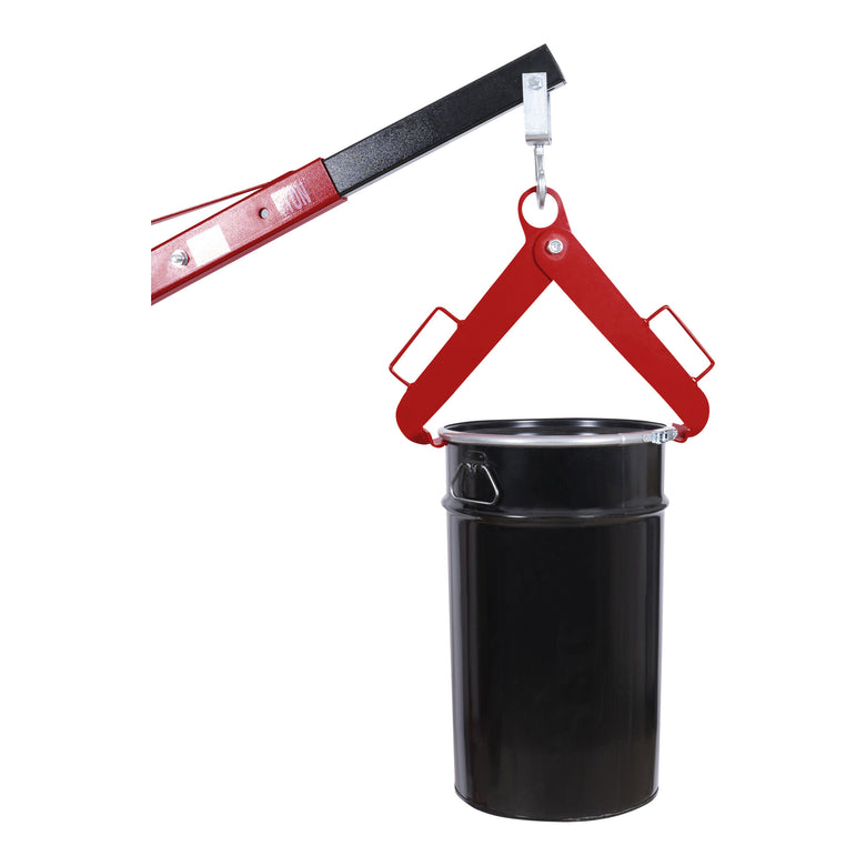STIER drum tongs for upright steel drums, load capacity 500 kg