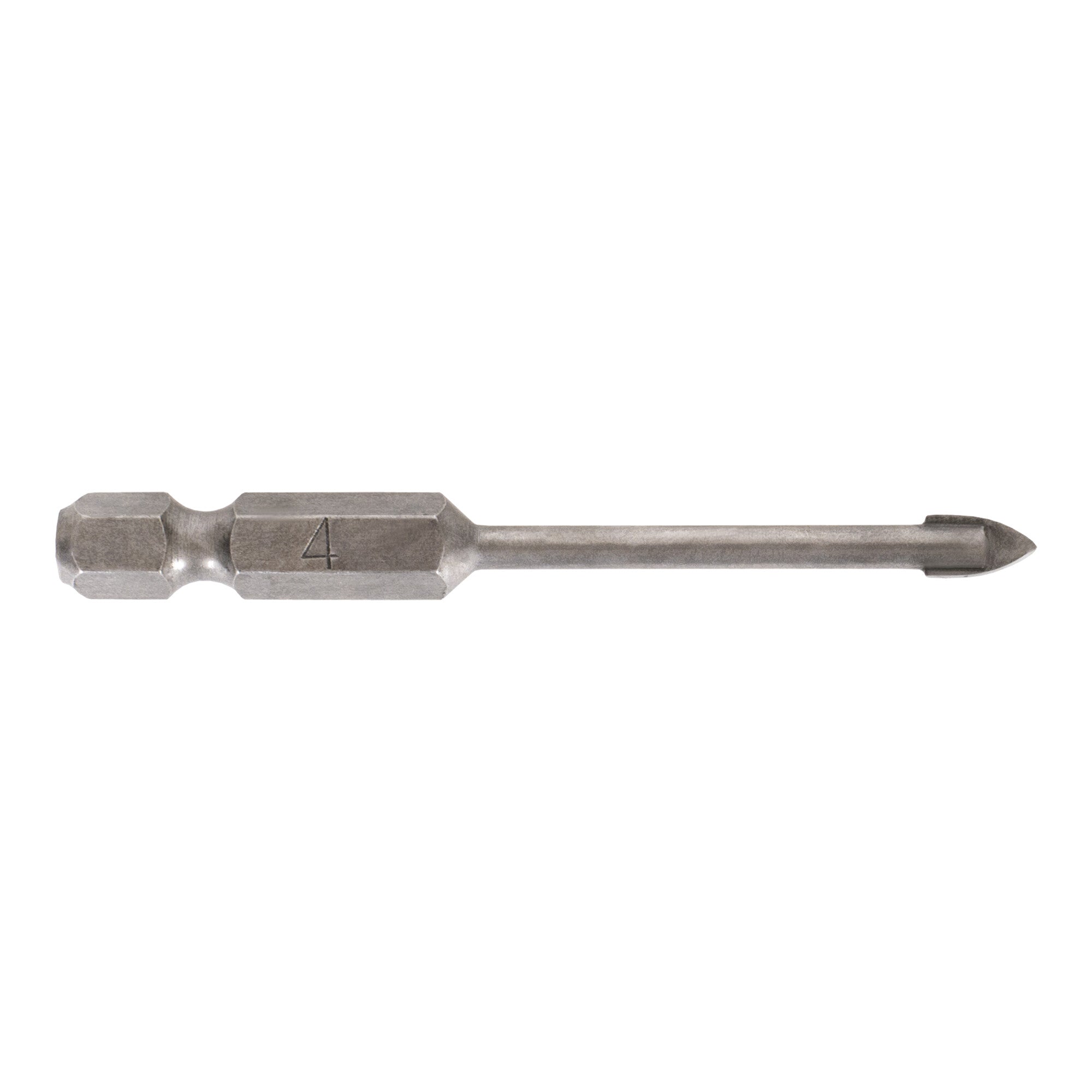 STIER Fliesenbohrer 4 mm Größe 1/4 Zoll Bit HEX Sechskant YG6X-Metall Härtewert