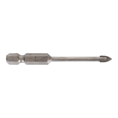 STIER Fliesenbohrer 4 mm Größe 1/4 Zoll Bit HEX Sechskant YG6X-Metall Härtewert
