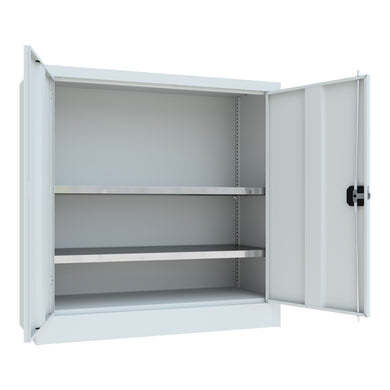 STIER Premium universal cabinet with 2 galvanized shelves 1000x1000x400mm