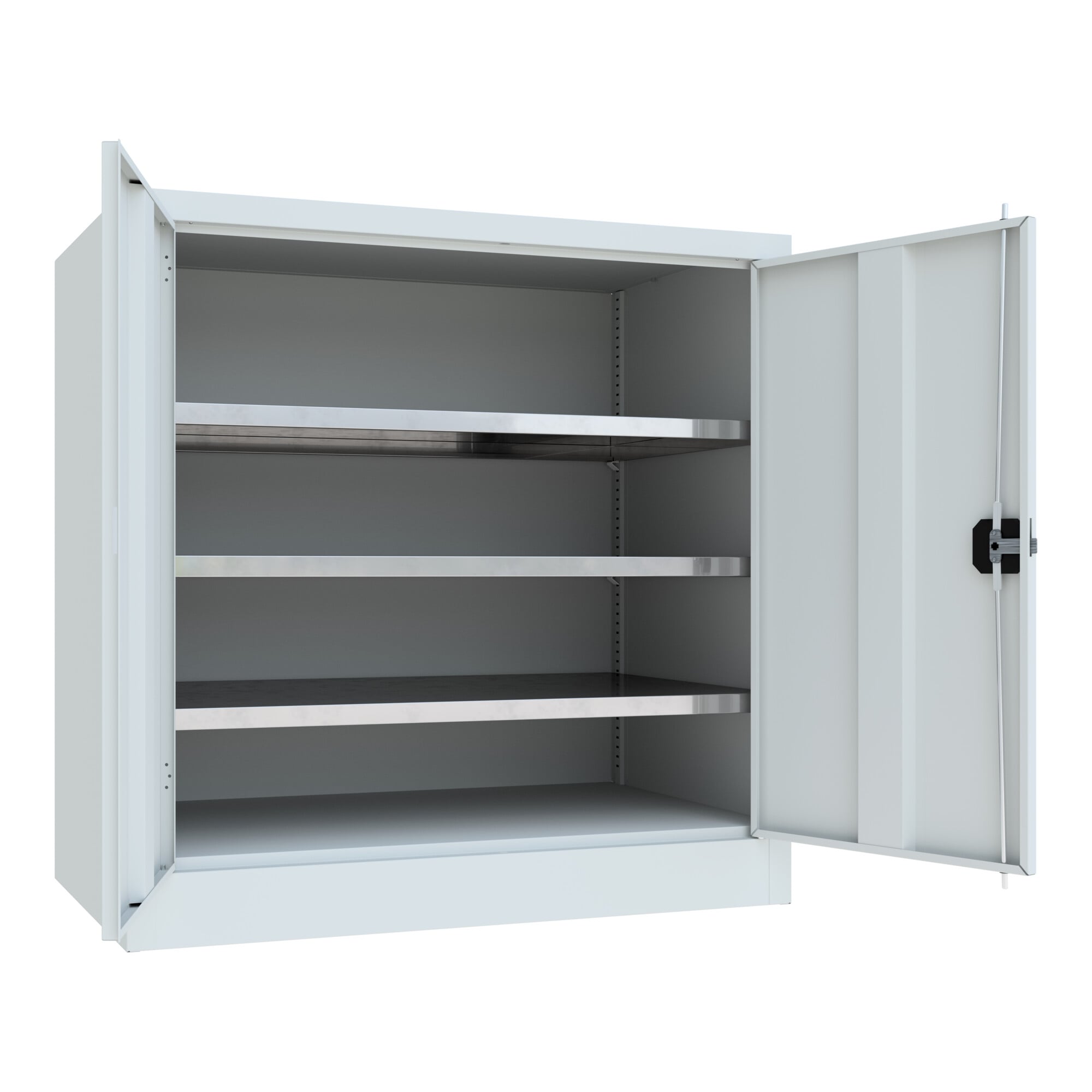 STIER Universalschrank Premium mit 2 verz. Einlegeböden 1000x1000x600mm