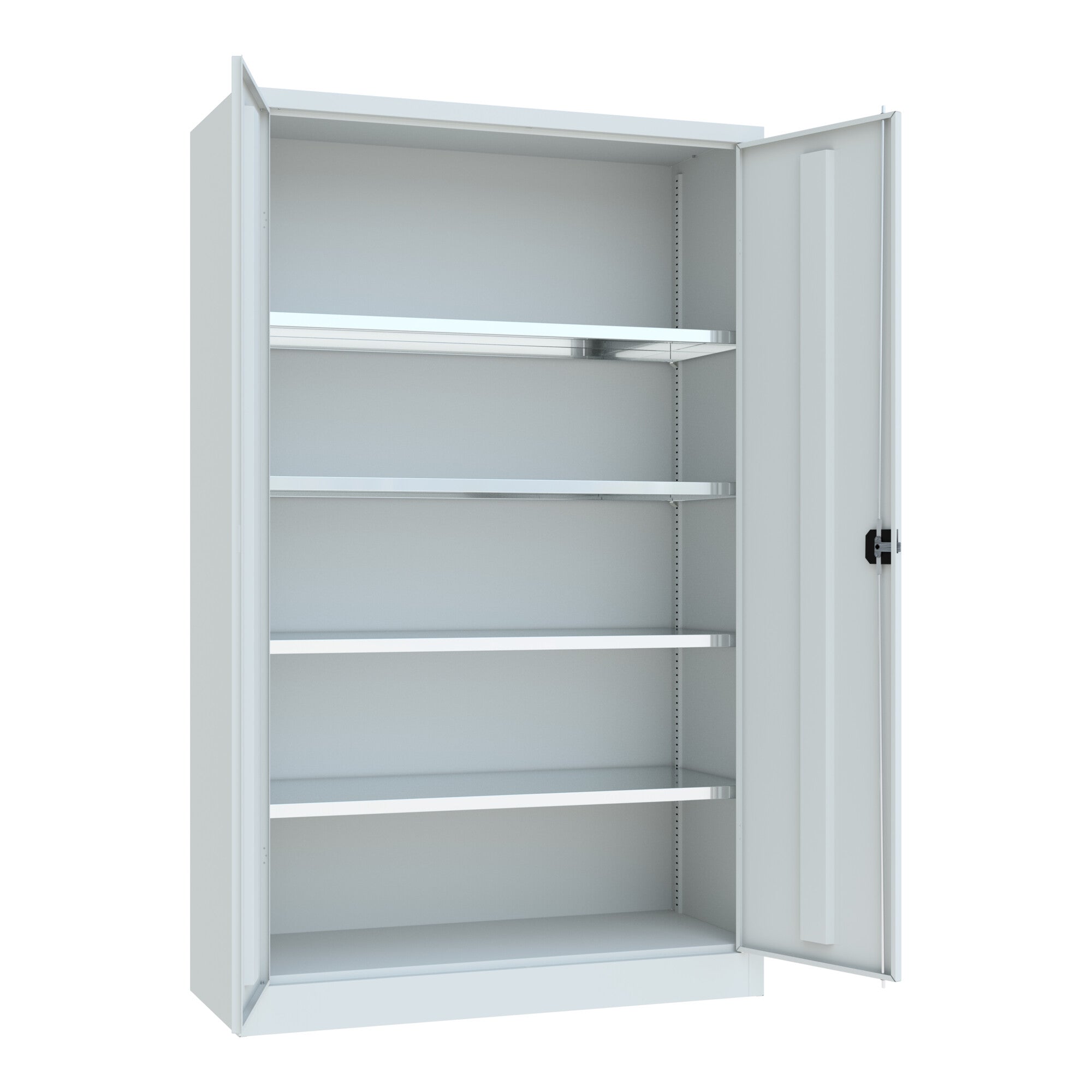 STIER Premium universal cabinet with 4 galvanized shelves 1950x1200x500mm