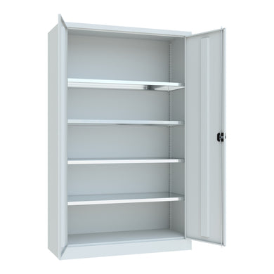 STIER Premium universal cabinet with 4 galvanized shelves 1950x1200x500mm