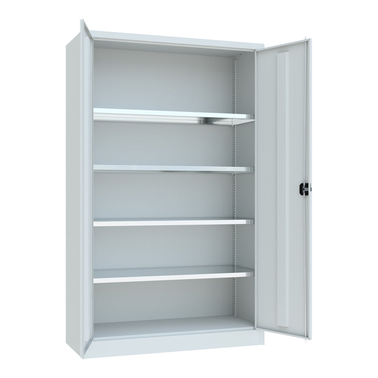 STIER Premium universal cabinet with 4 galvanized shelves 1950x1200x500mm