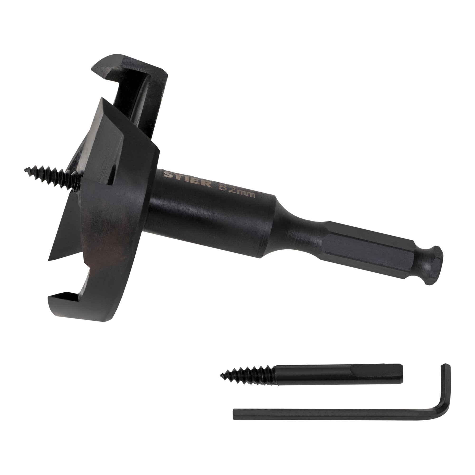 STIER Forstner bit 82 mm diameter wood drill high quality cardboard hardwood MDF