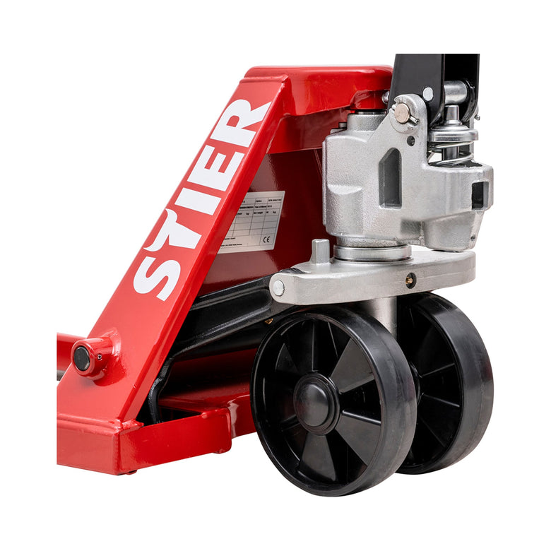 STIER Hubwagen 2t bis 2.5t Handhubwagen Gabelhubwagen Nylon-Rollen div Varianten