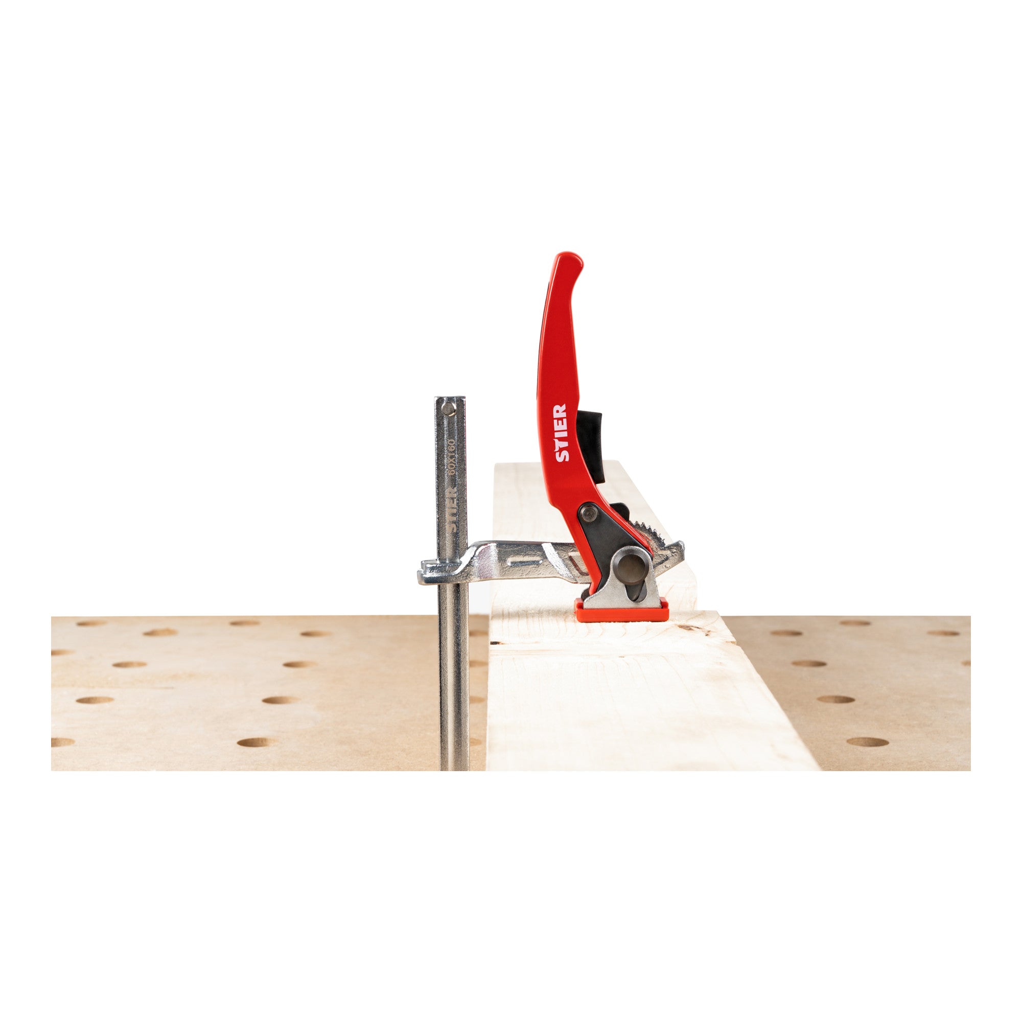 STIER all-steel lever clamp SHZ 160/60 Fixing of guide rails of various