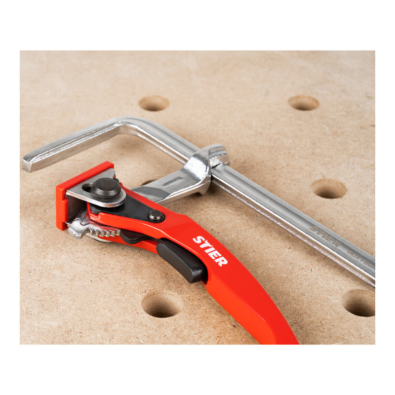 STIER all-steel lever clamp SHZ 160/60 Fixing of guide rails of various
