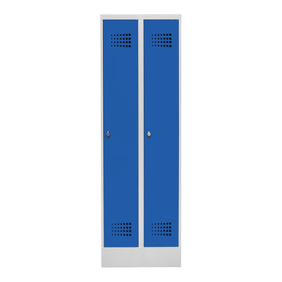 STIER Premium wardrobe locker with base 2 compartments turn lock