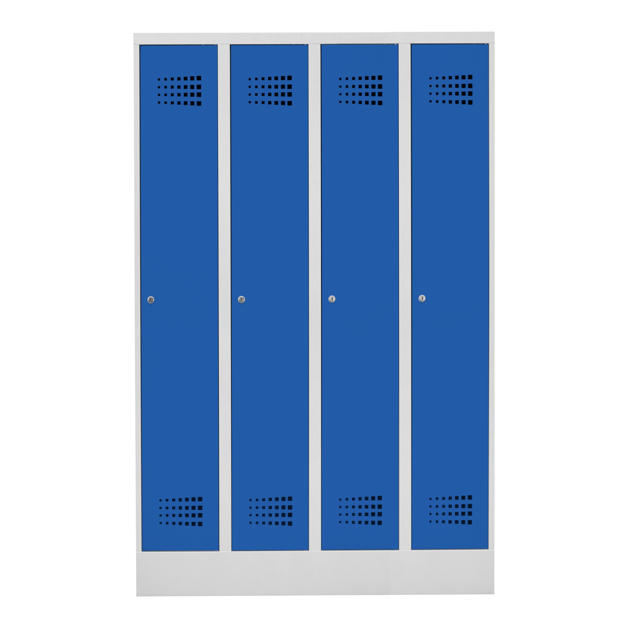 STIER Premium wardrobe locker with base 4 compartments cylinder lock